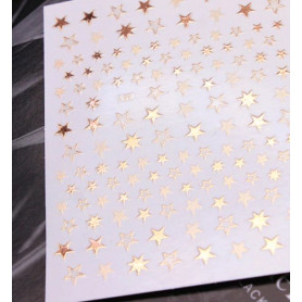Aufkleber 3d Stars rosegold