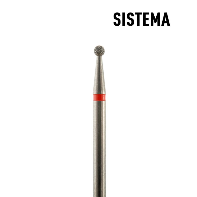 Kugel 1,2 mm bis 5,00 mm rot Fräseraufsatz SISTEMA