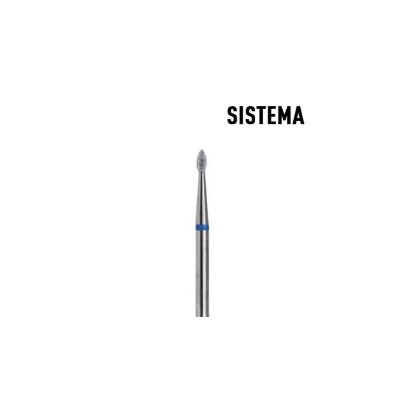 Tröpfchen 1,4 mm bis 2,5 mm blau Fräseraufsatz SISTEMA