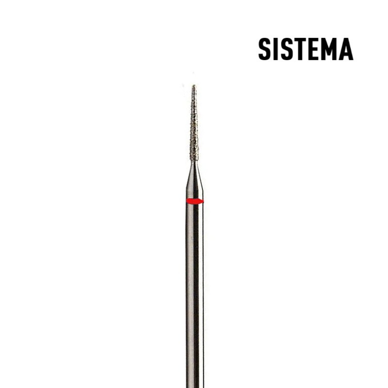 Nadel 1,0 mm bis 1,4 mm rot Fräseraufsatz SISTEMA