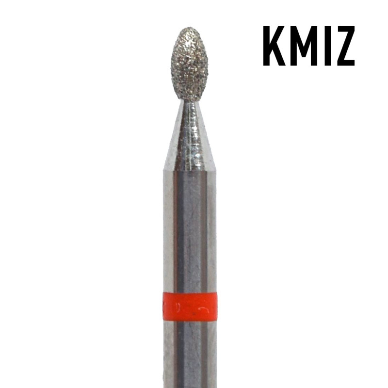 Stumpfes Tröpfchen 1,6 mm bis 2,3 mm rot Fräseraufsatz KMIZ