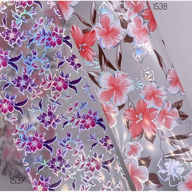 BLUMEN - Nailart Folie Holographisch ZooNail-NAILART FOLIE-Double Beauty Shop