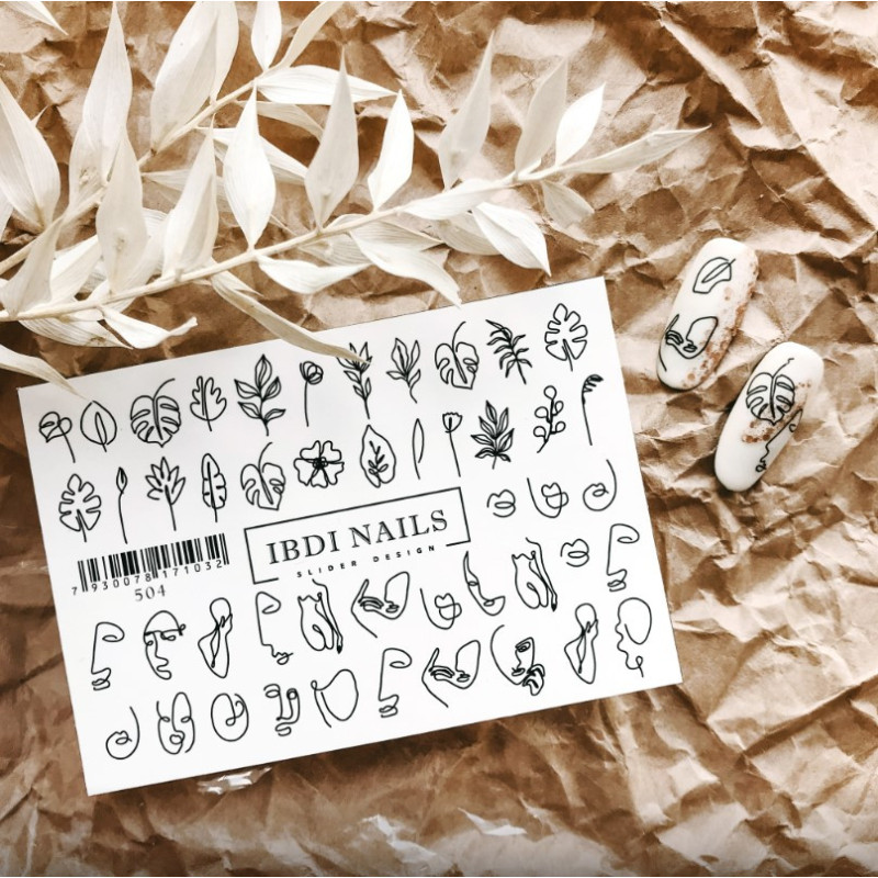 IBDI NAILS 504-SLIDERS/WRAPS-Double Beauty Shop