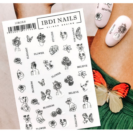 IBDI NAILS STIKER 08