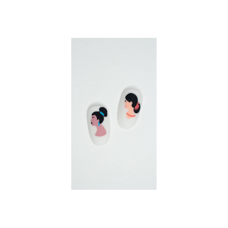 Schablone Girls 2 Lesly-ALLE SCHABLONEN-Double Beauty Shop