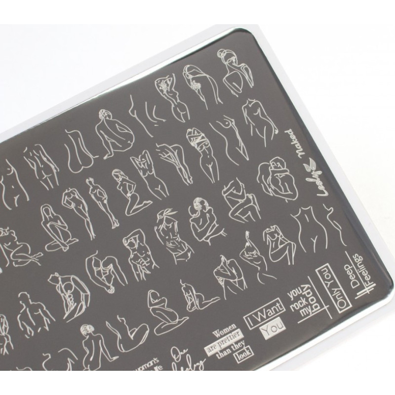 Schablone Naked Lesly-ALLE SCHABLONEN-Double Beauty Shop