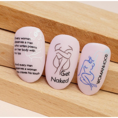 Schablone Naked Lesly