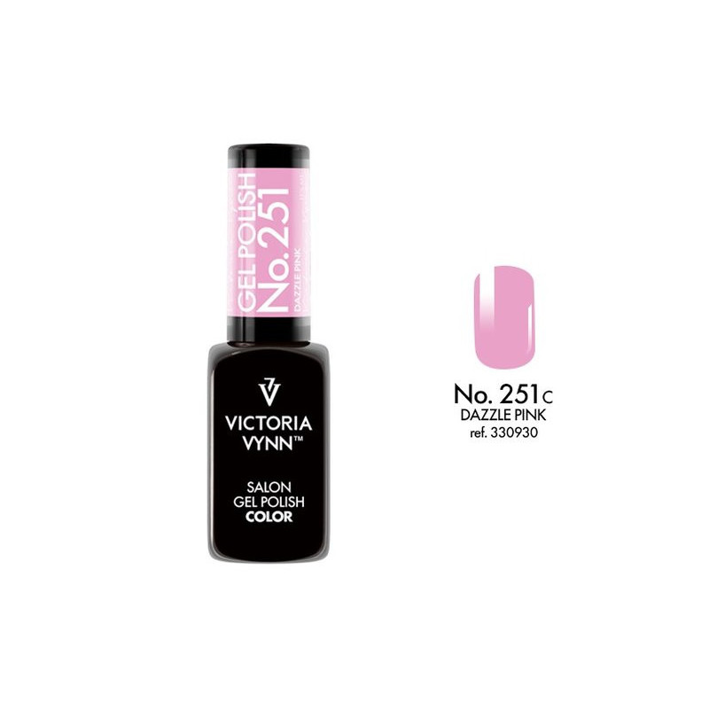 251 Dazzle Pink Gel polish 8ml VICTORIA VYNN-Online-Shop-Double Beauty Shop