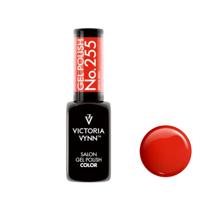 255 Brick Red Gel polish 8ml VICTORIA VYNN
