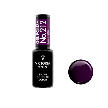 212 Dark Crimson Gel polish 8ml VICTORIA VYNN