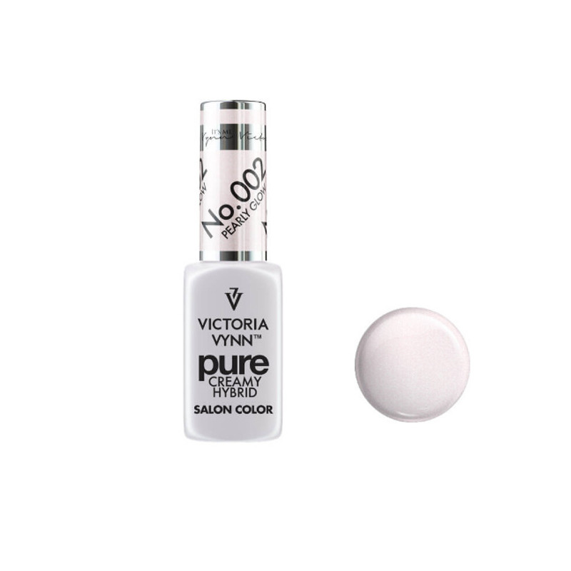 002 Pearly Glow — Gel polish Pure Creamy 8ml VICTORIA VYNN