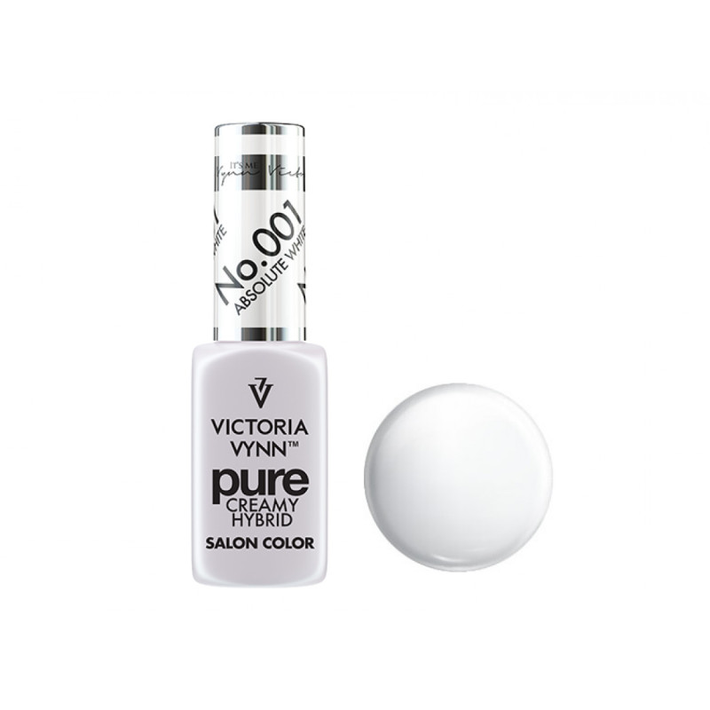 001 ABSOLUTE WHITE — Gel polish Pure Creamy 8ml VICTORIA VYNN