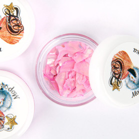 Rose Muschelsplitter — Perlmutt Nailart ZooNail