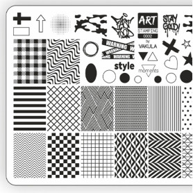 0002 by Vakula Matte stamping schablone + design blatt...