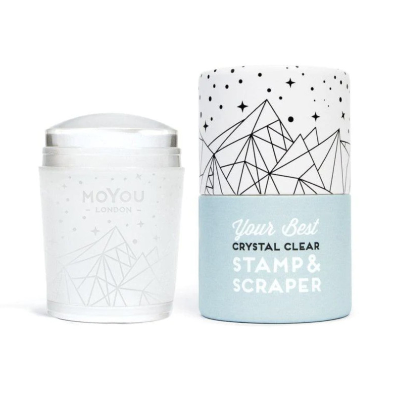 CRYSTAL CLEAR Stempel mit Schaber MoYou LONDON