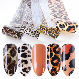 Nailart Folie Leopard Print 4 pcs 2