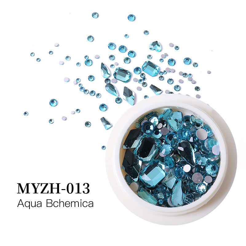 013 Shiny Stone 3D MIX NailArt-ANDERE FORMEN-Double Beauty Shop