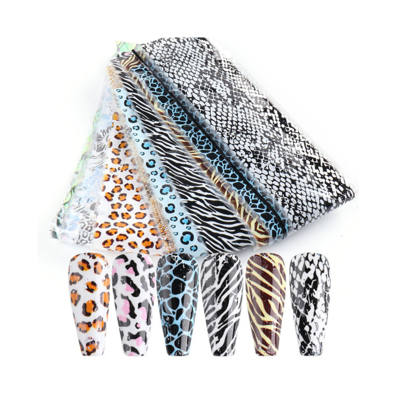 Nailart Folie Animal Print set 10 pcs