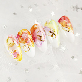 Aufkleber 3d line art 03 gold Nailart 2