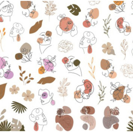 Line Art Aufkleber 771 NailArt