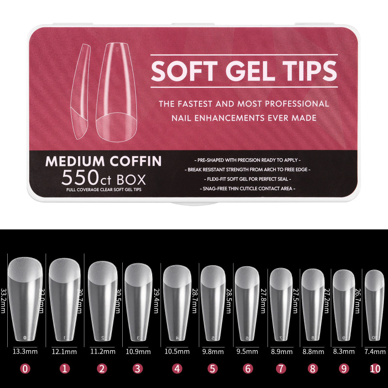 Soft gel form (Tips) 550 Stk NailArt