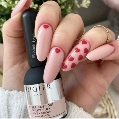 MILKY PINK - FIBER BASE COAT 10 ml DIDIER LAB