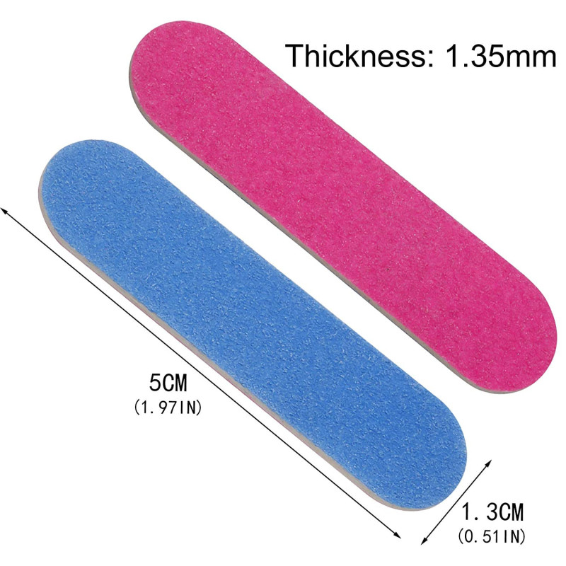 Feile mini für Pediküre 5x1,3cm 100 Stück-EINWEGFEILEN-Double Beauty Shop