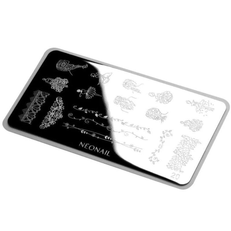 Stamping Schablone 20 Neonail-ALLE SCHABLONEN-Double Beauty Shop