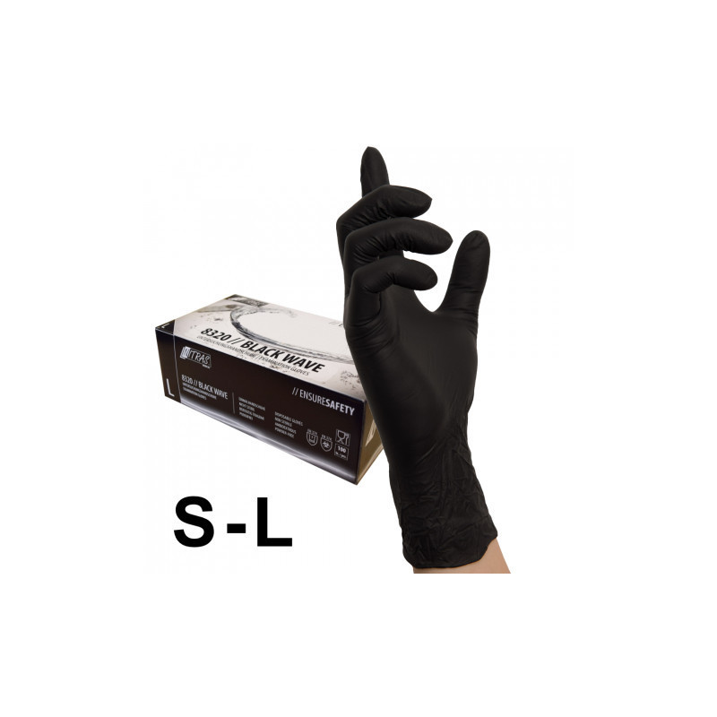 NITRIL HANDSCHUHE GRÖßE S (BLACK) 10 STÜCK