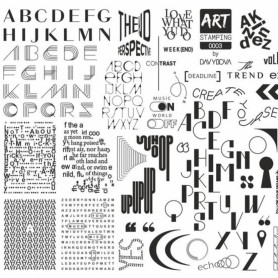 0003 by Davydova Matte stamping schablone + design blatt...