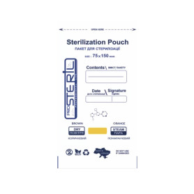 Sterilisationsbeutel ab 10 Stück (Kraftpaket) 75x150 mm...
