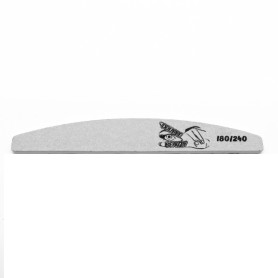 Feile Halbmond 180/240 grau Double Beauty