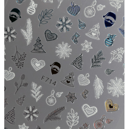 Merry Christmas 2 - Aufkleber NailArt