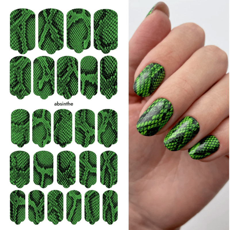 Absinthe - Nail Wraps by Provocative Nails