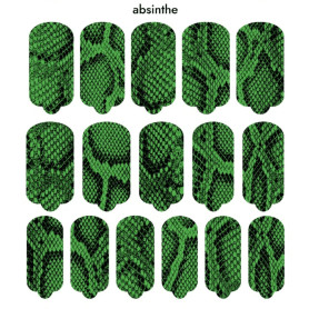 Nagelfolie Absinthe - Nail Wraps by Provocative Nails 2