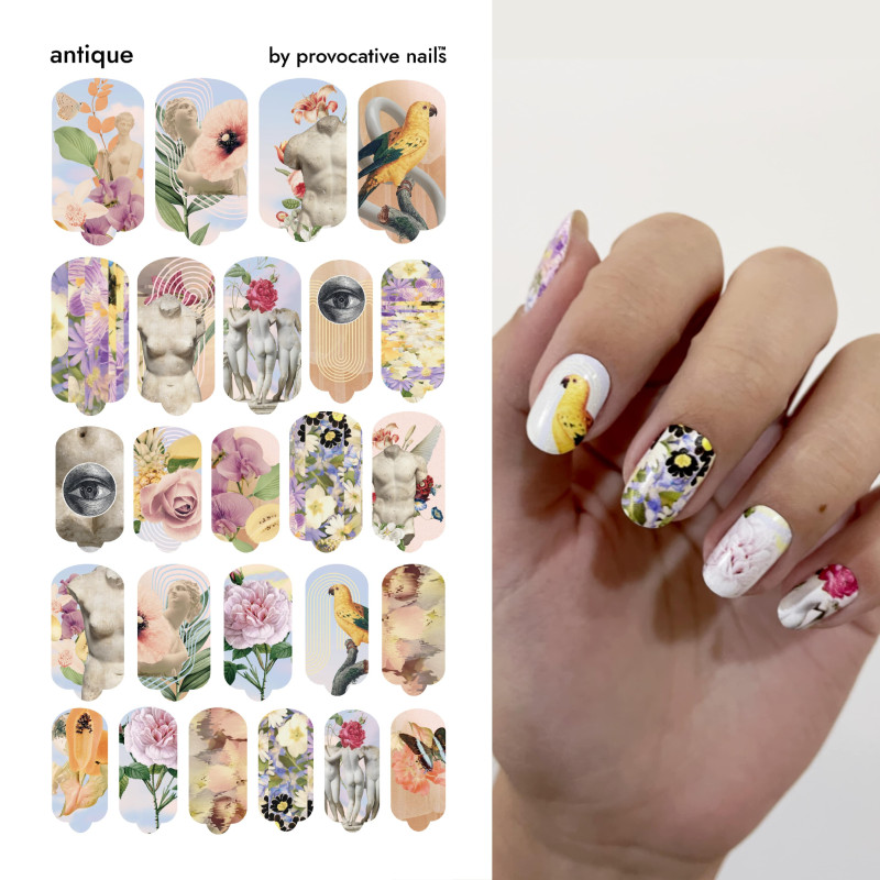 Antique - Nail Wraps by Provocative Nails