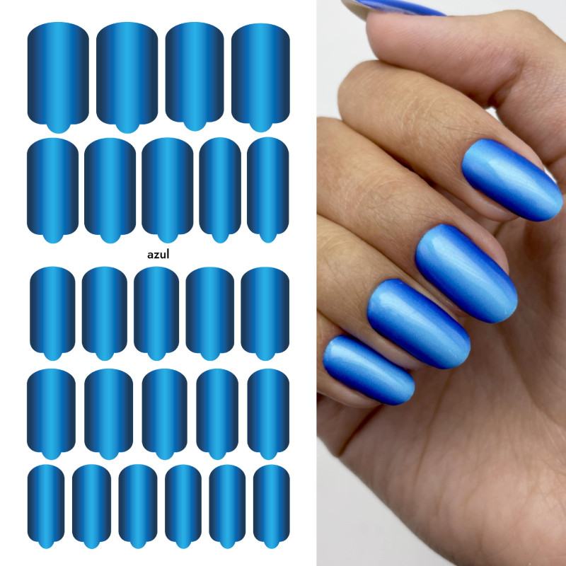 Azul - Nail Wraps by Provocative Nails