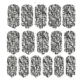 Nagelfolie Caligraphy black - Nail Wraps by Provocative... 2