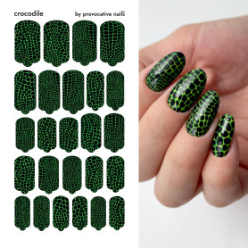 Nagelfolie Crocodile - Nail Wraps by Provocative Nails