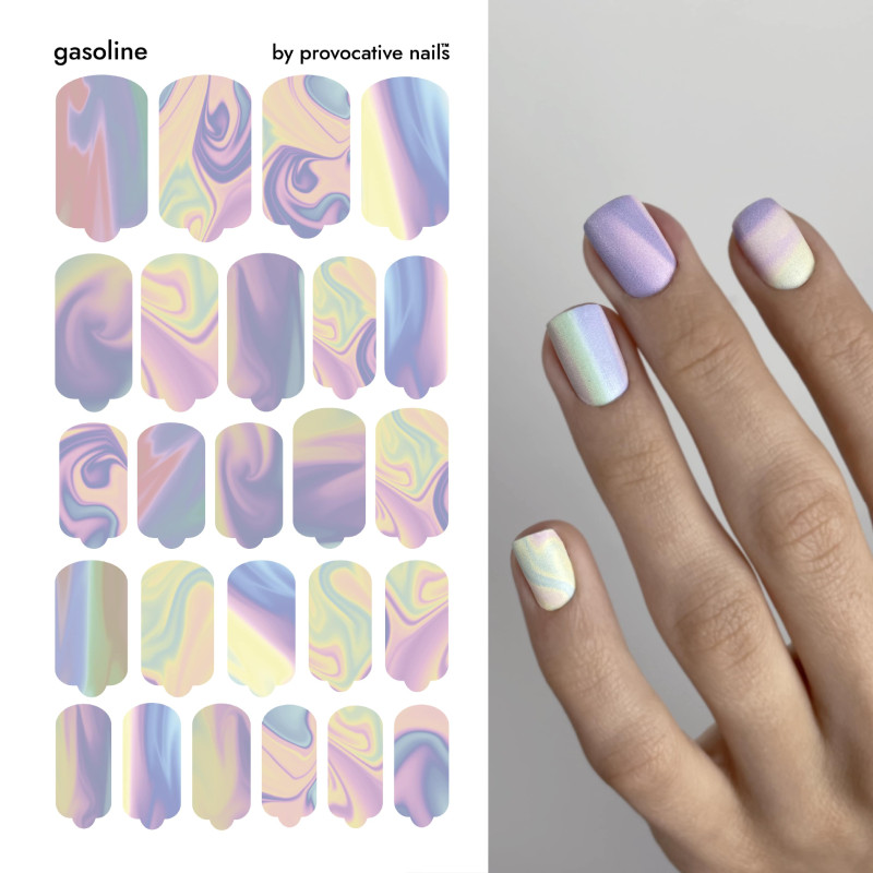 Gasoline - Nail Wraps by Provocative Nails