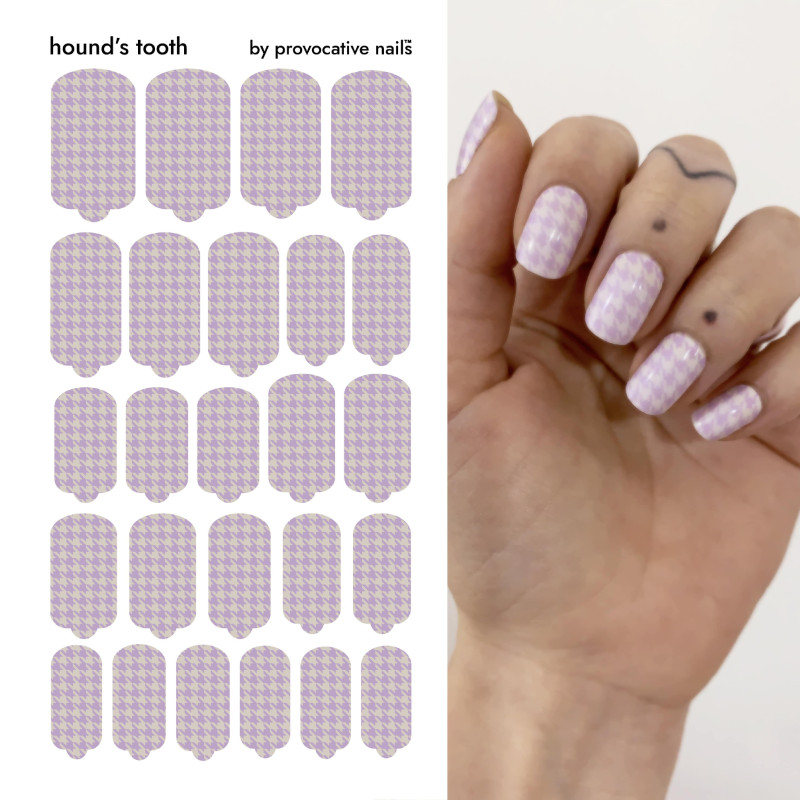 Hound's tooth - Nail Wraps by Provocative Nails