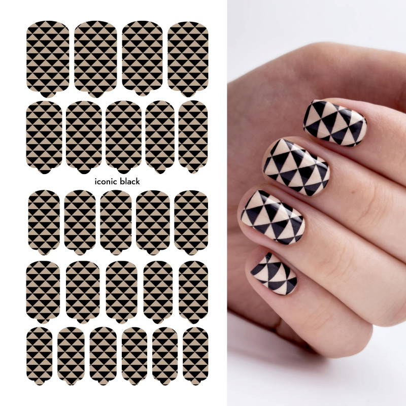 Iconic Black - Nail Wraps by Provocative Nails