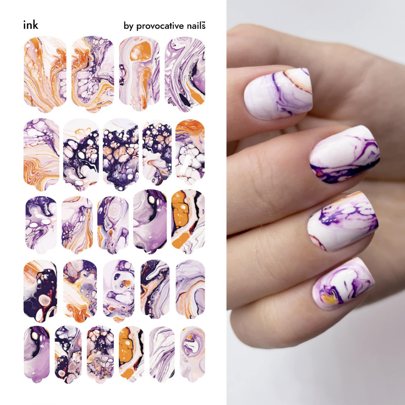 Ink - Nail Wraps by Provocative Nails