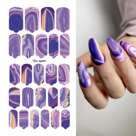 Nagelfolie Lilac Agate - Nail Wraps by Provocative Nails