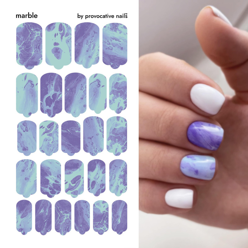 Marble - Nail Wraps by Provocative Nails