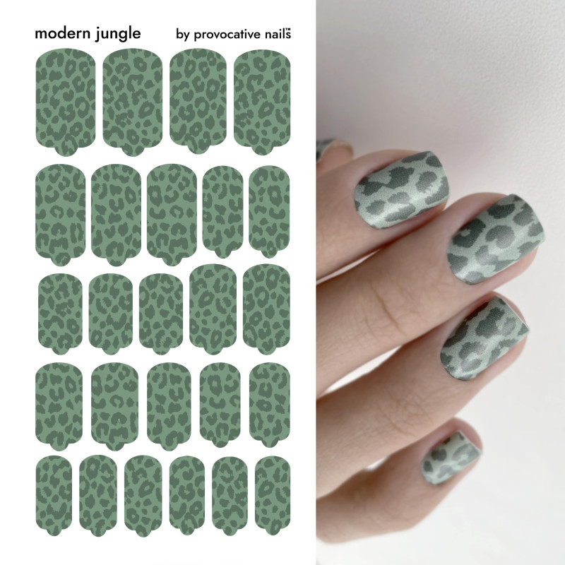 Modern Jungle - Nail Wraps by Provocative Nails