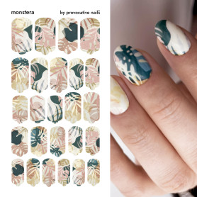 Nagelfolie Monsterra - Nail Wraps by Provocative Nails