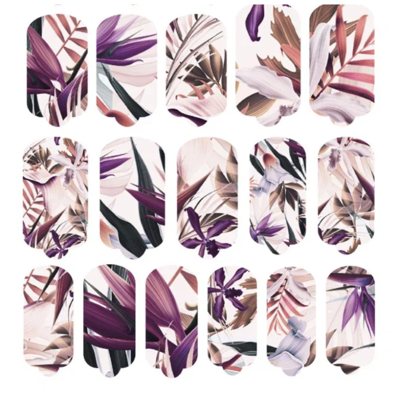 Nagelfolie Orchid - Nail Wraps by Provocative Nails-NAIL WRAPS SELBSTKLEBEND-Double Beauty Shop