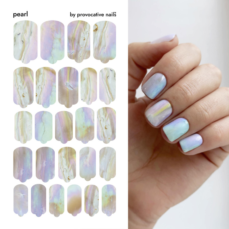 Pearl - Nail Wraps by Provocative Nails