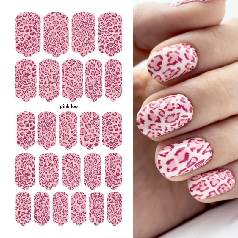 Pink Leo - Nail Wraps by Provocative Nails